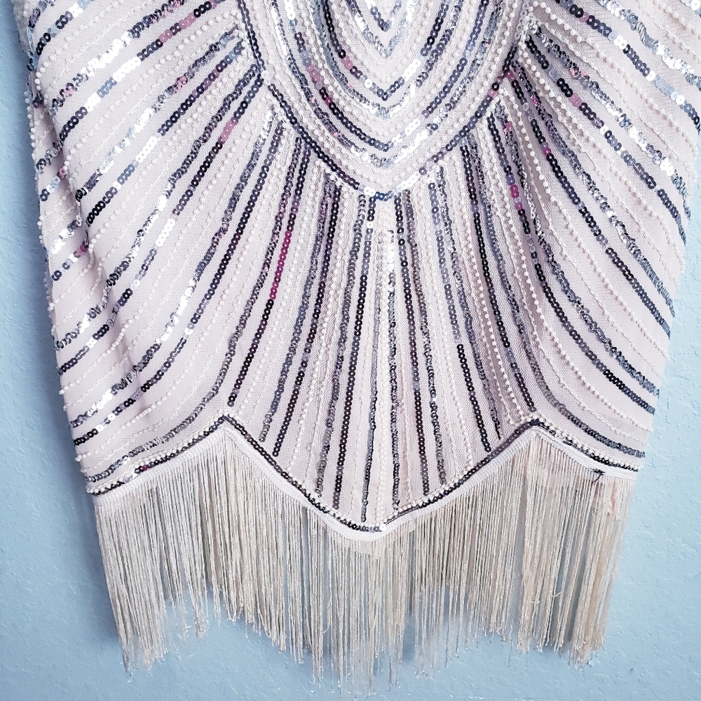 Pretty Guide Roaring 20s Flapper Great Gatsby Dress - Picture 6 of 8